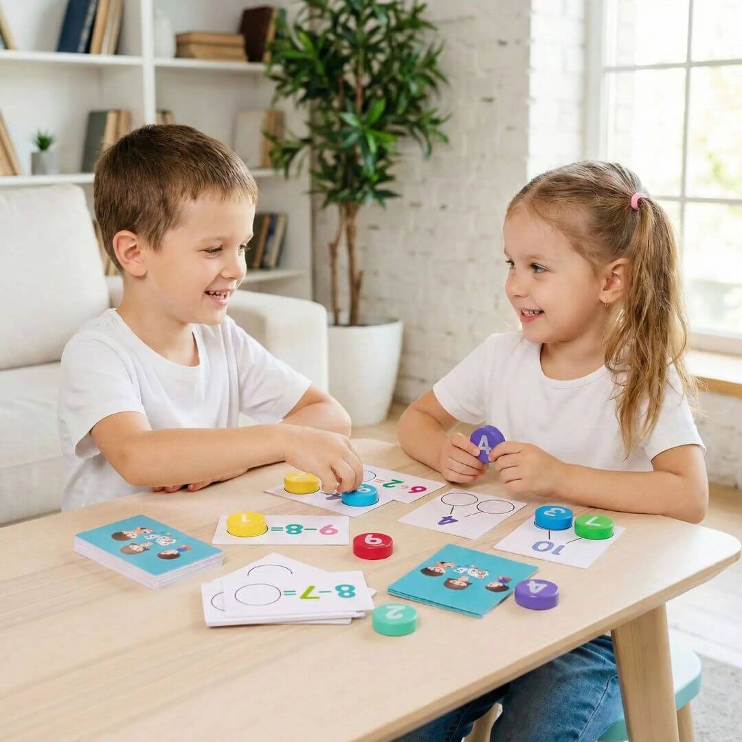 Jeu de maths - Pédagogie ludique pour l'apprentissage des enfants - Kidstresor