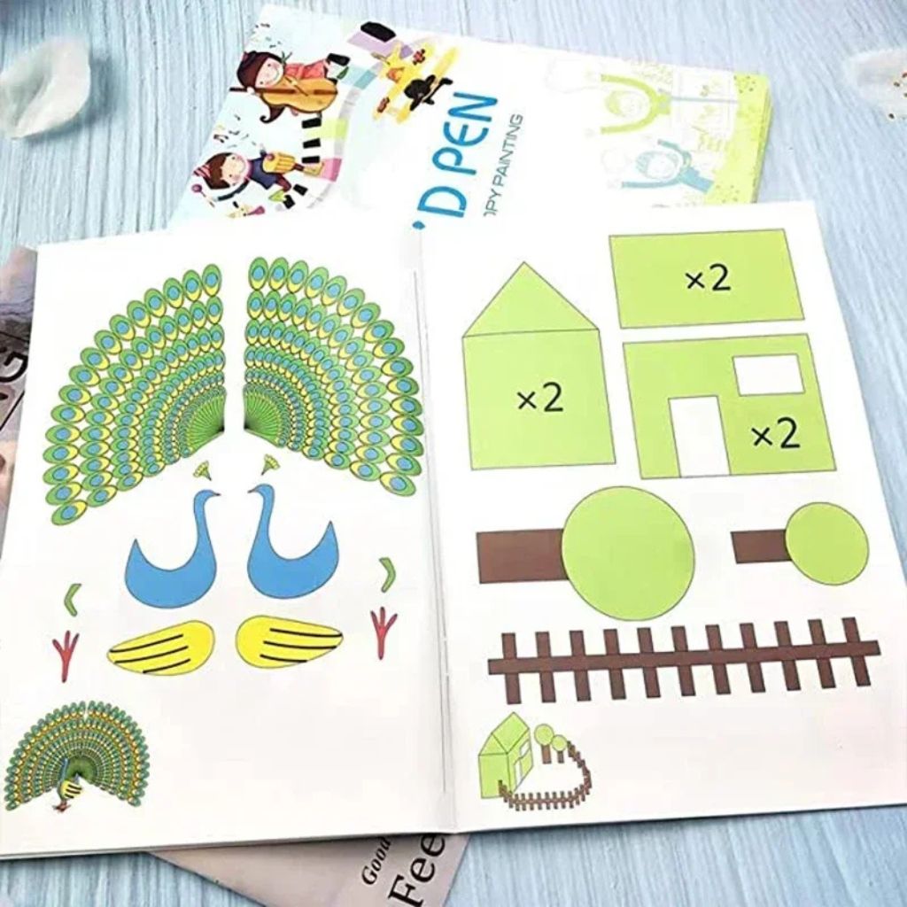 Album de Modèles pour Stylo 3D – 22 ou 40 Motifs à Reproduire - Kidstresor