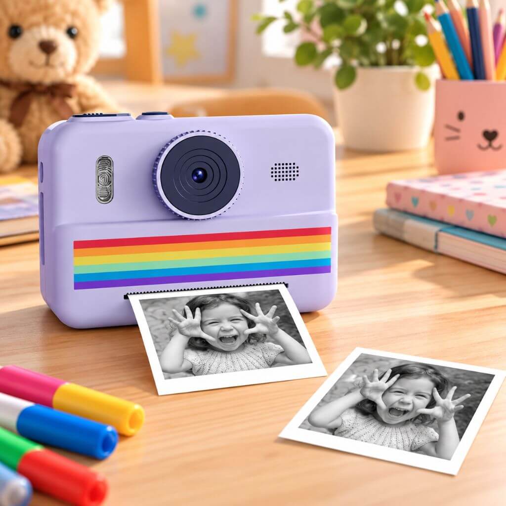 Appareil photo instantané enfant – Impression sans encre - Kidstresor