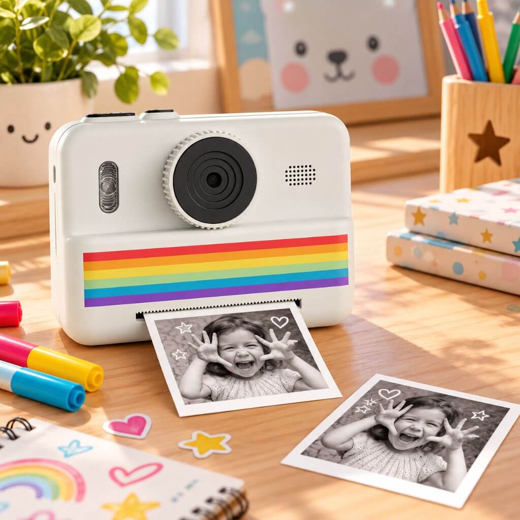 Appareil photo instantané enfant – Impression sans encre - Kidstresor
