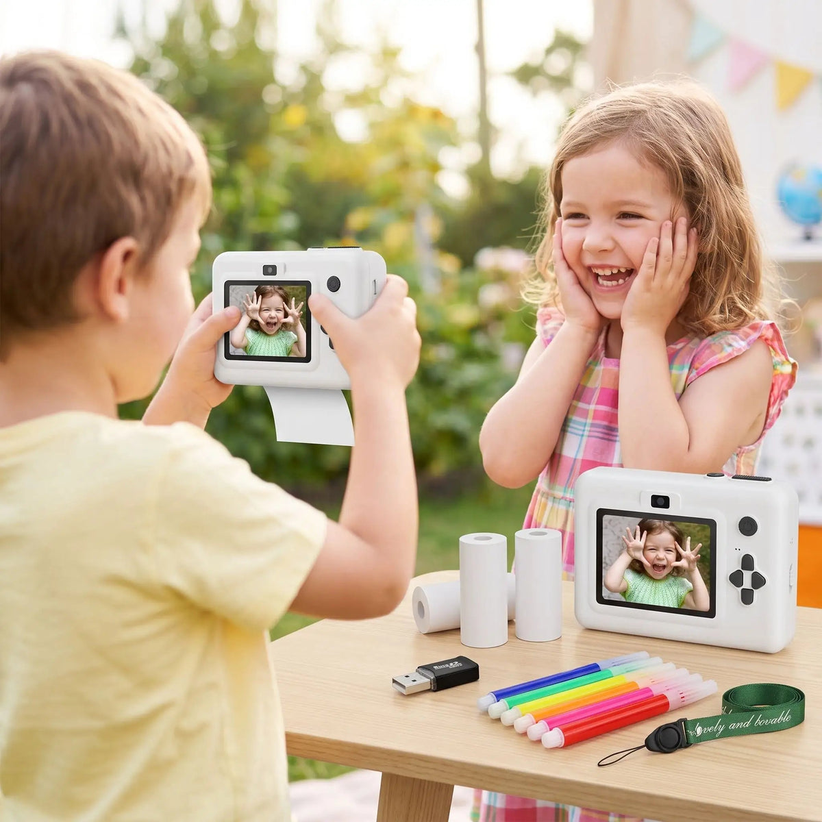 Appareil photo instantané enfant – Impression sans encre - Kidstresor