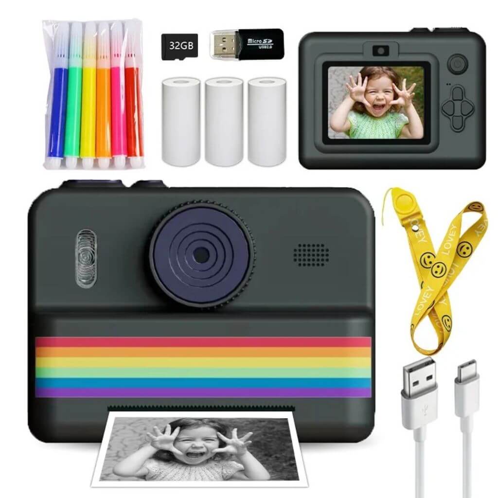 Appareil photo instantané enfant – Impression sans encre - Kidstresor