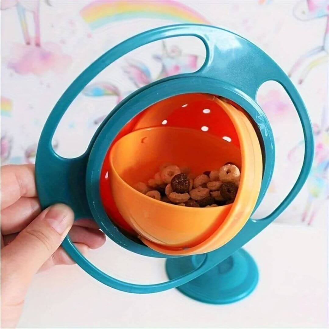 Bol Gyroscopique Bébé Anti-Renversement 360° – Repas Autonome Enfant - Kidstresor