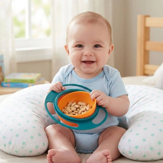 Bol Gyroscopique Bébé Anti-Renversement 360° – Repas Autonome Enfant - Kidstresor