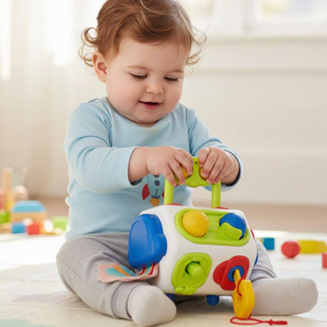Cube d'éveil Montessori - BusyCube Montessori - Kidstresor