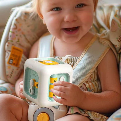 Cube sensoriel Montessori – Jouet éducatif et d’éveil pour bébé - Kidstresor