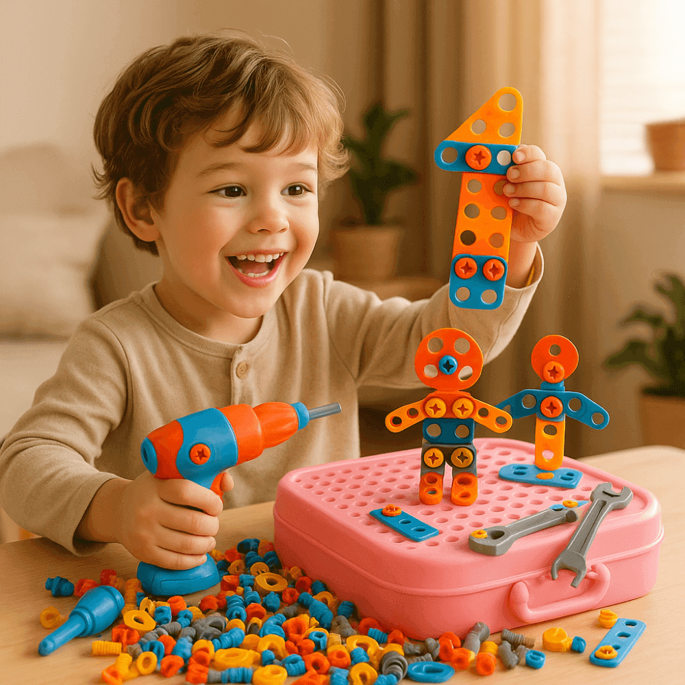 Jeu de Construction 211 Pièces | Créatif Motricité - Kidstresor