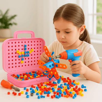Jeu de Construction 211 Pièces | Créatif Motricité - Kidstresor