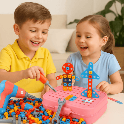 Jeu de Construction 211 Pièces | Créatif Motricité - Kidstresor