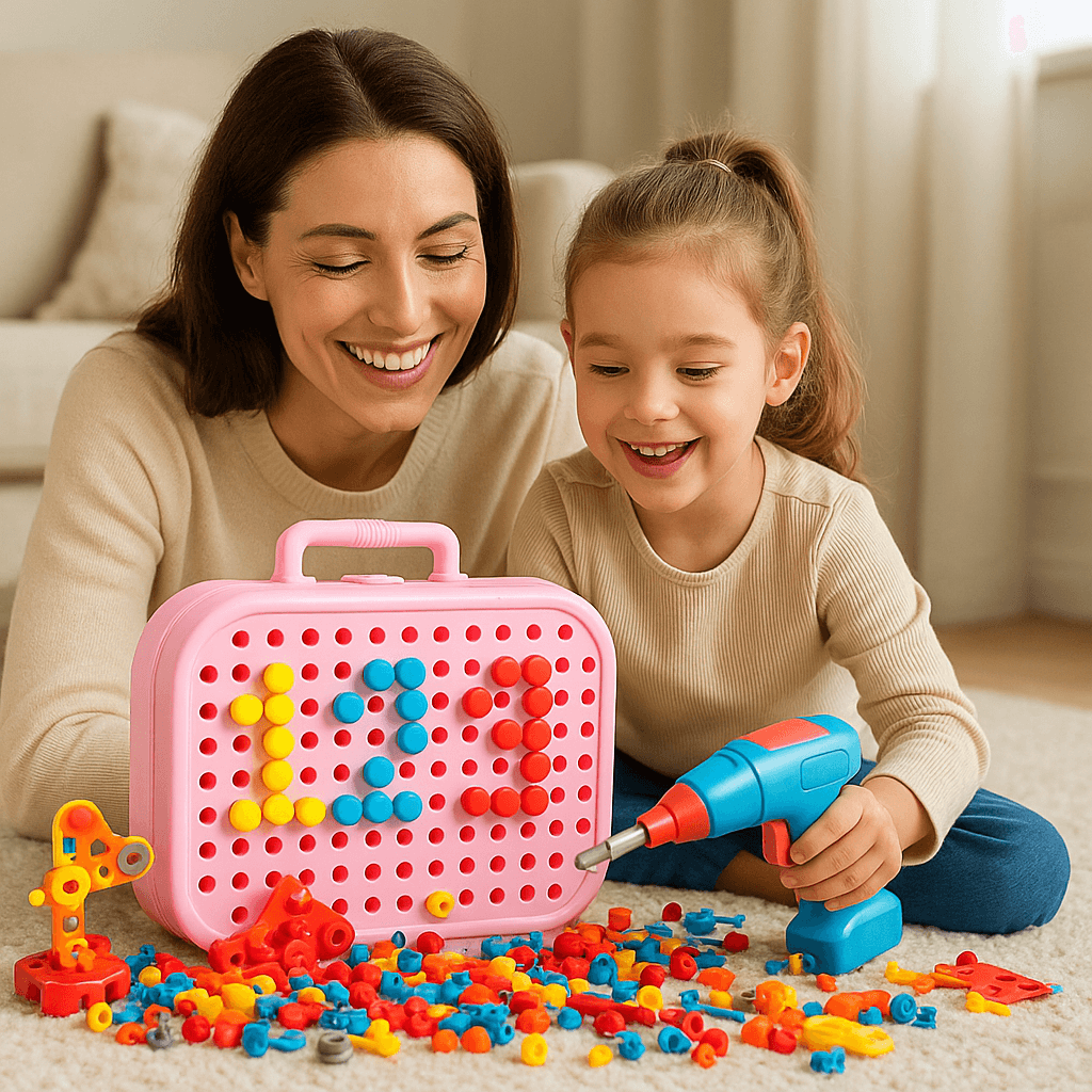Jeu de Construction 211 Pièces | Créatif Motricité - Kidstresor
