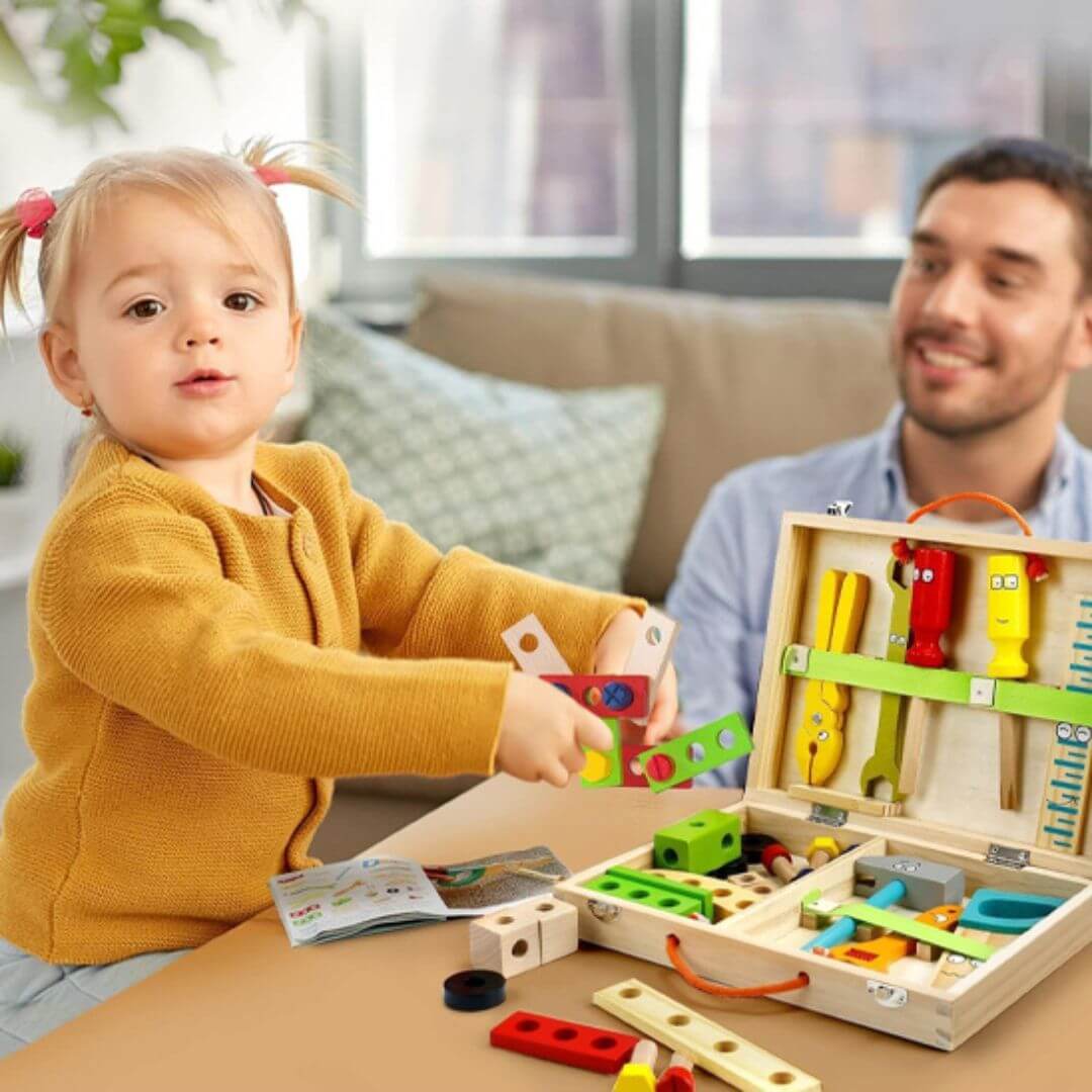 Jeu de construction | Jouets en bois et outils pour développer l’imagination - Kidstresor