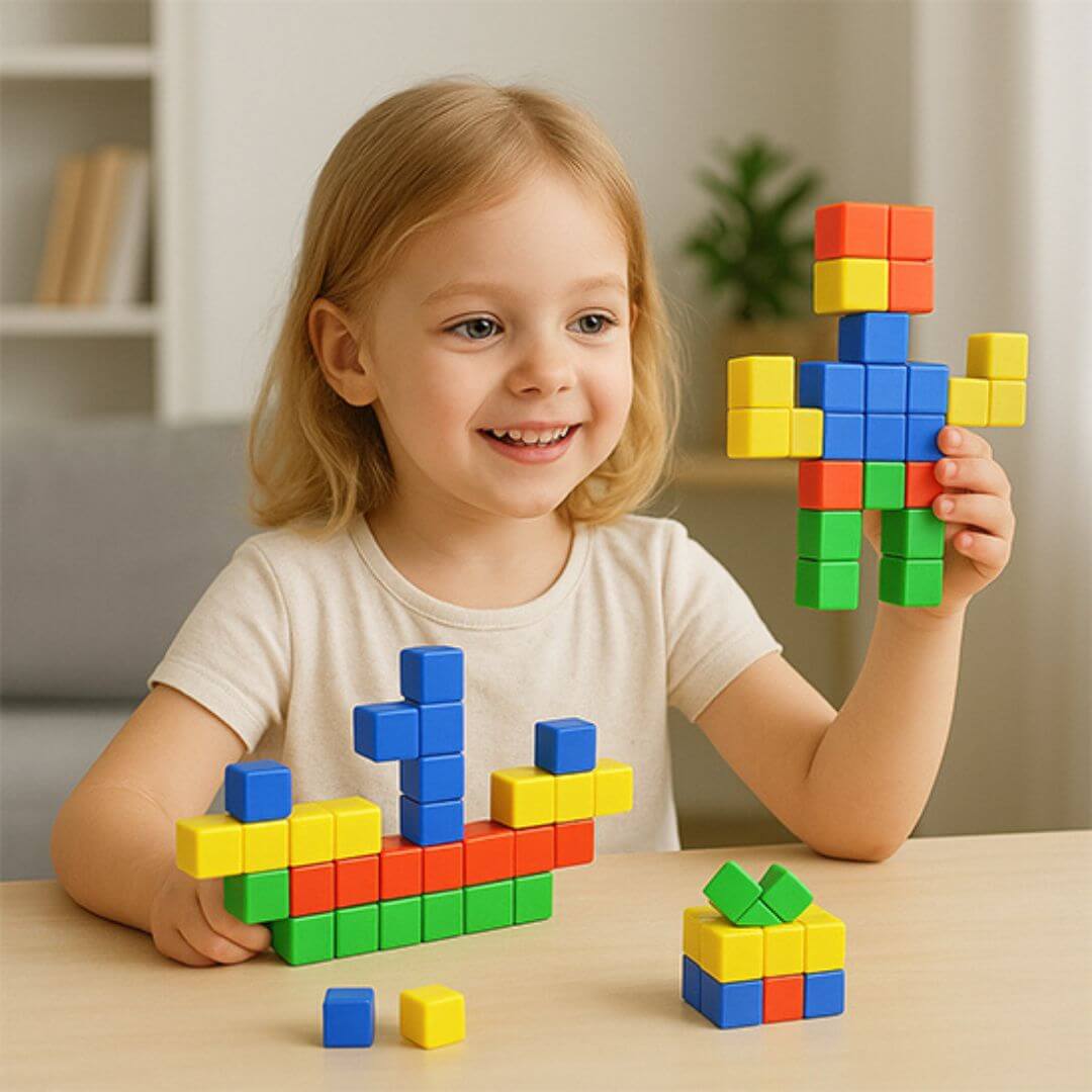 Jeu de construction magnétique | Créatif Éducatif - Kidstresor