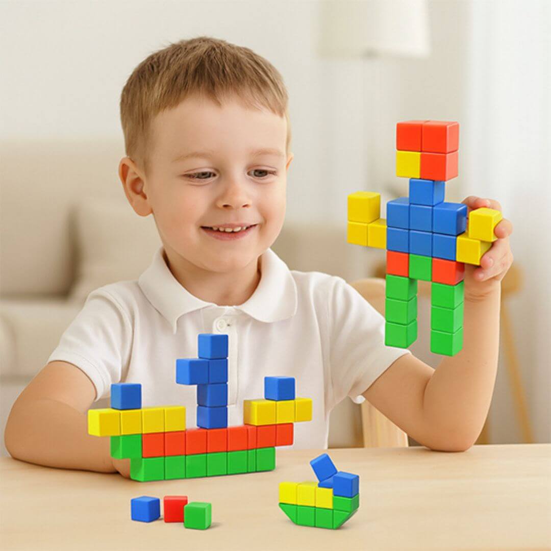 Jeu de construction magnétique | Créatif Éducatif - Kidstresor