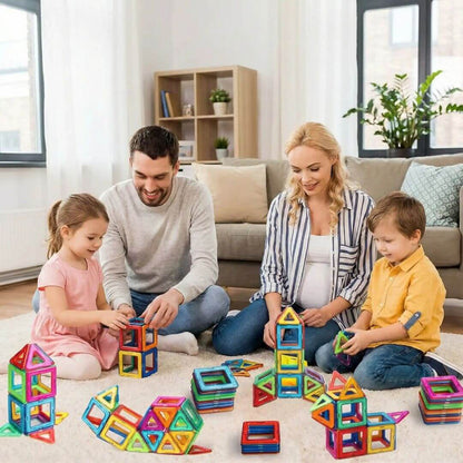 Jeu de construction magnétique - Stimule l’imagination et la logique - Kidstresor