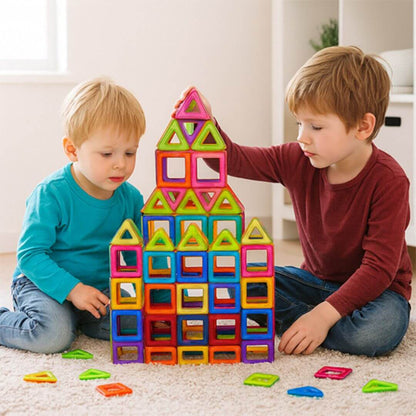 Jeu de construction magnétique - Stimule l’imagination et la logique - Kidstresor