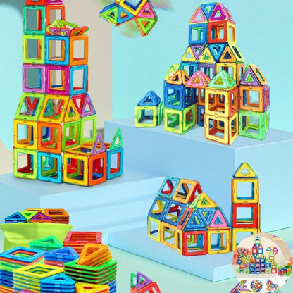 Jeu de construction magnétique - Stimule l’imagination et la logique - Kidstresor