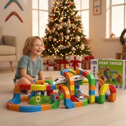 Jeu de construction - Train de piste magique éducatif pour enfant - Kidstresor
