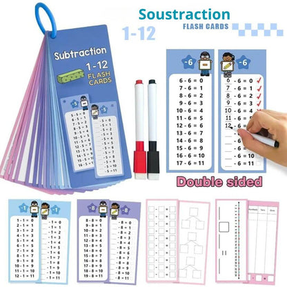Jeu de maths Montessori - Apprentissage ludique et effaçable - Kidstresor