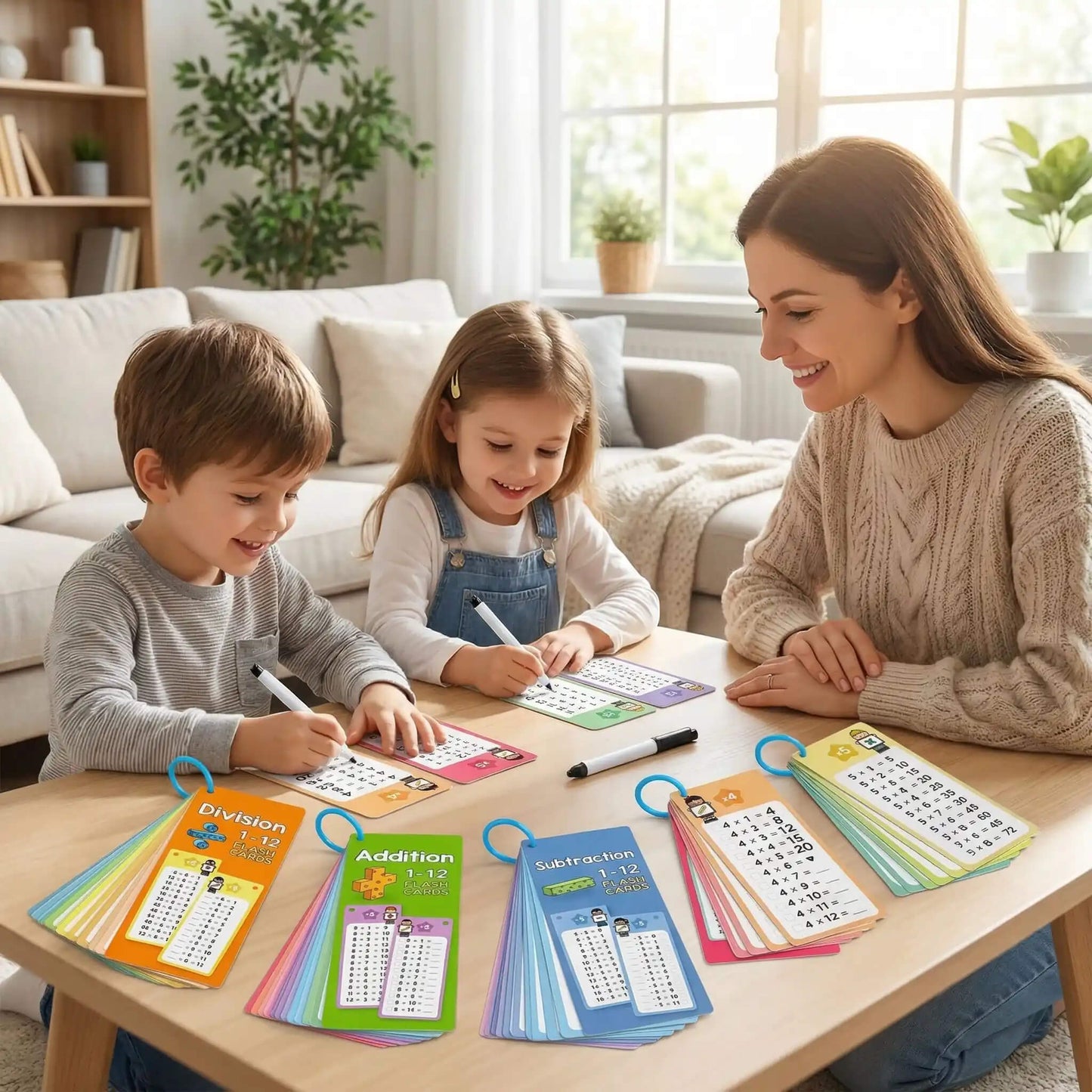Jeu de maths Montessori - Apprentissage ludique et effaçable - Kidstresor