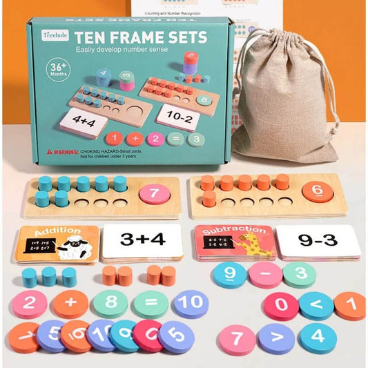 Jeu de maths - Montessori Ten Frame™ - Kidstresor