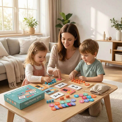 Jeu de maths - Montessori Ten Frame™ - Kidstresor