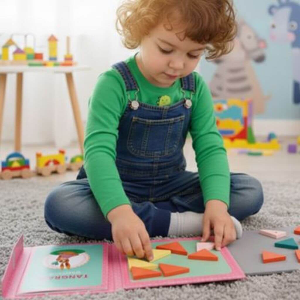 Jeu tangram magnétique Montessori – Apprendre les formes et la logique - Kidstresor