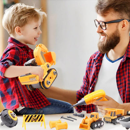 Jeux de construction - Véhicule d'ingénierie et outils éducatifs - Kidstresor