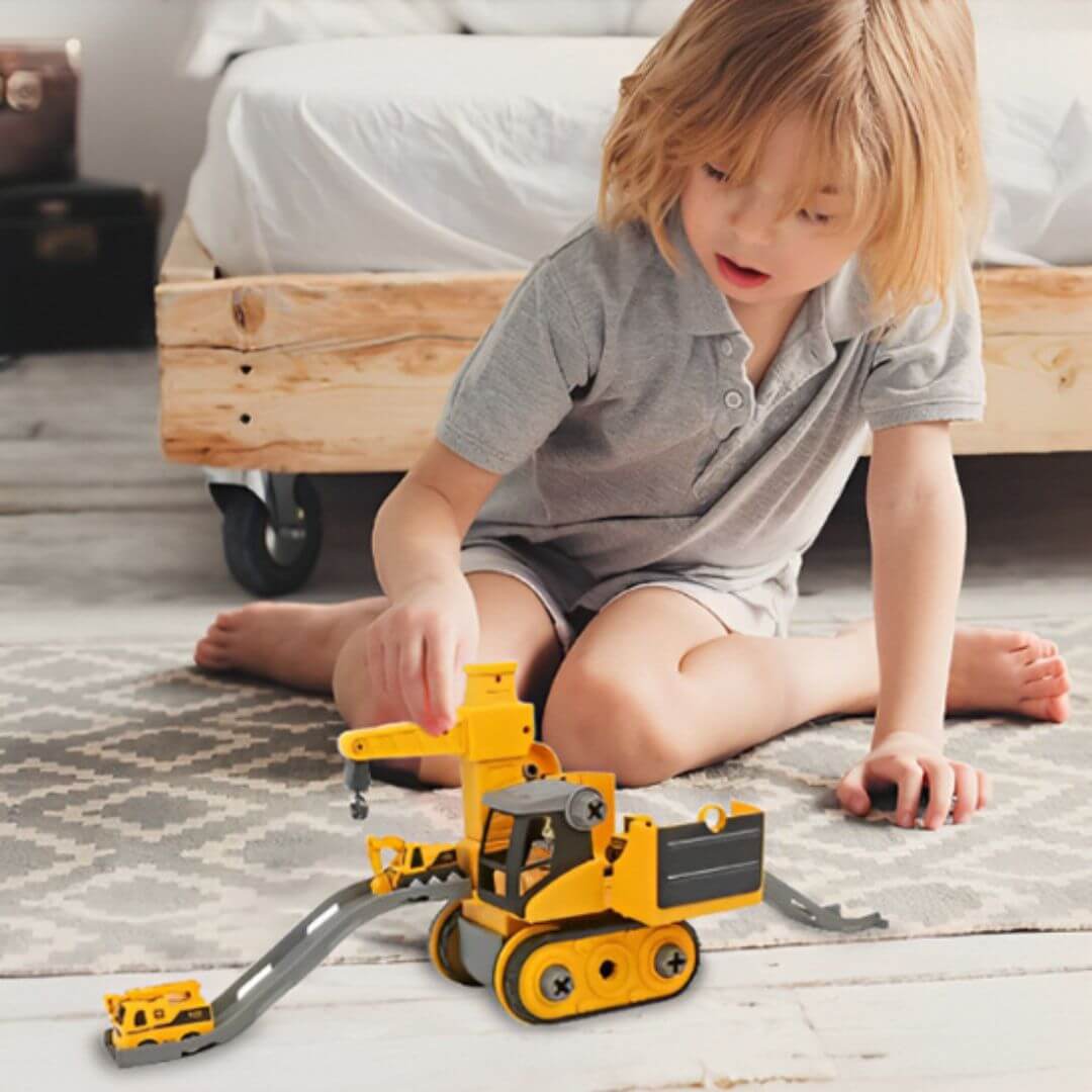 Jeux de construction - Véhicule d'ingénierie et outils éducatifs - Kidstresor
