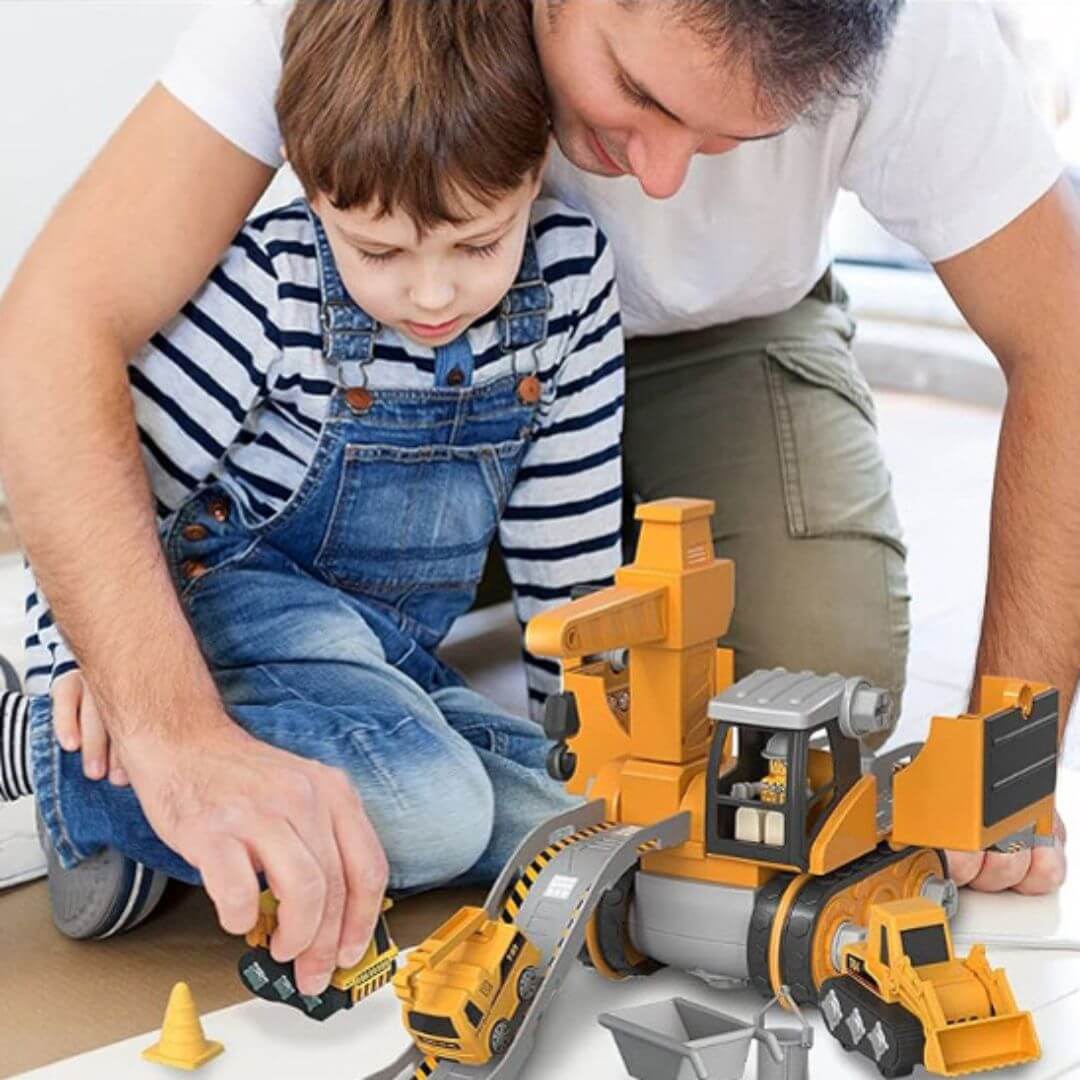 Jeux de construction - Véhicule d'ingénierie et outils éducatifs - Kidstresor