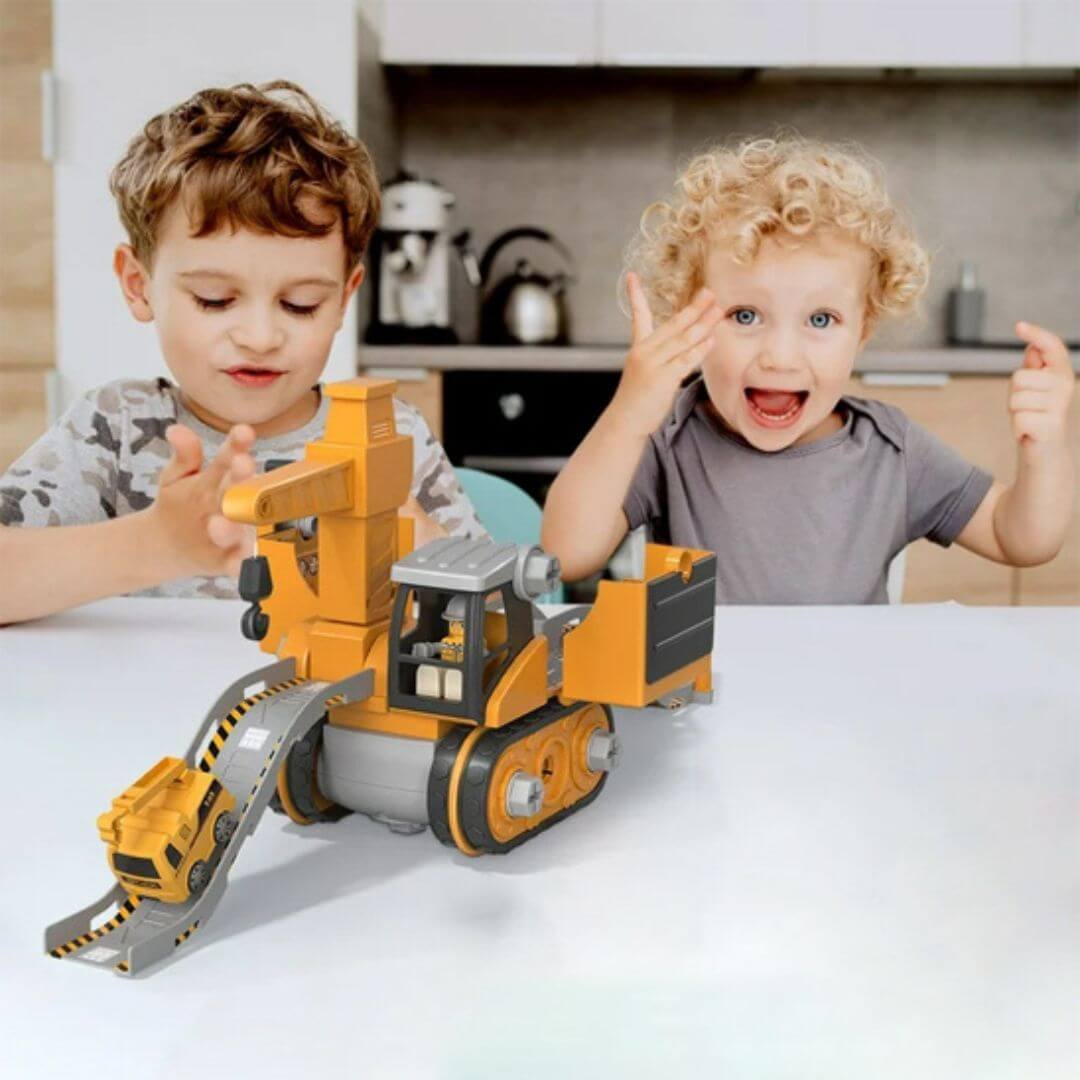 Jeux de construction - Véhicule d'ingénierie et outils éducatifs - Kidstresor
