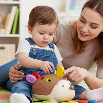 Jouet d’éveil bébé - hérisson multicolore pour développer la motricité - Kidstresor