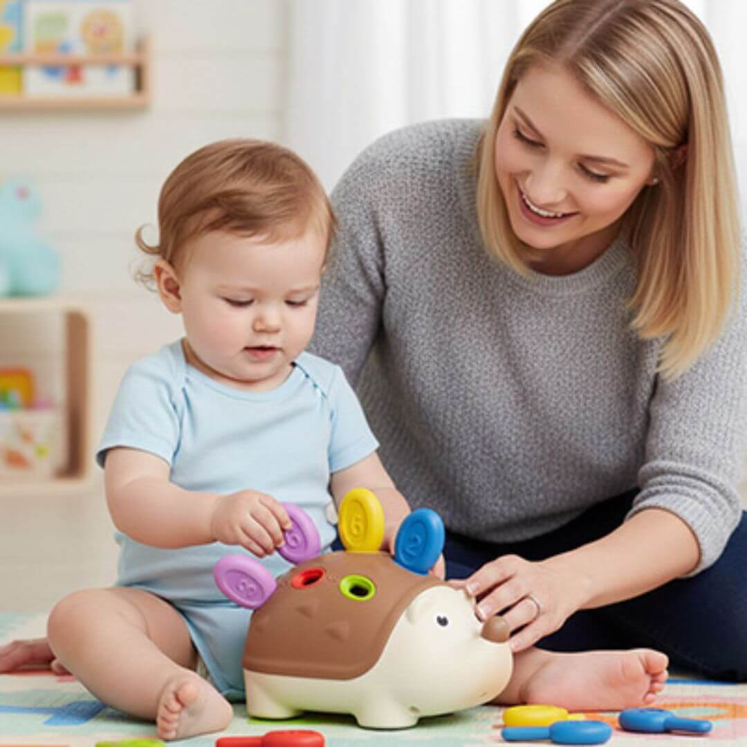 Jouet d’éveil bébé - hérisson multicolore pour développer la motricité - Kidstresor