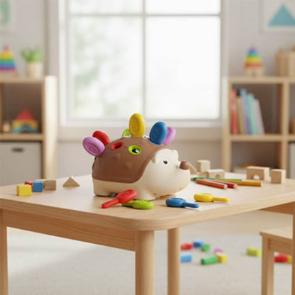 Jouet d’éveil bébé - hérisson multicolore pour développer la motricité - Kidstresor