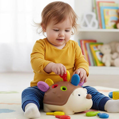 Jouet d’éveil bébé - hérisson multicolore pour développer la motricité - Kidstresor