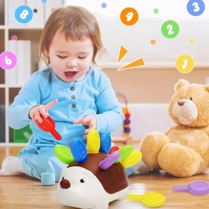 Jouet d’éveil bébé - hérisson multicolore pour développer la motricité - Kidstresor