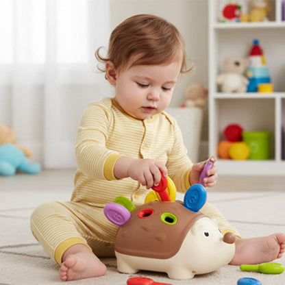 Jouet d’éveil bébé - hérisson multicolore pour développer la motricité - Kidstresor