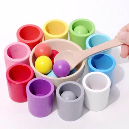 Jouet Montessori en bois naturel – Jeu éducatif calcul 1‑5 ans - Kidstresor