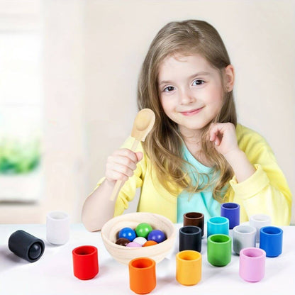 Jouet Montessori en bois naturel – Jeu éducatif calcul 1‑5 ans - Kidstresor