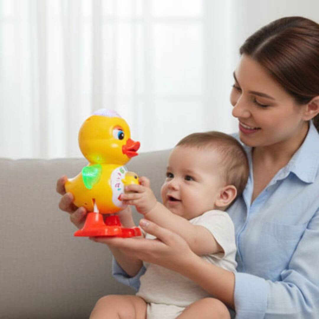Jouet musical bébé - Canard musical interactif - Kidstresor