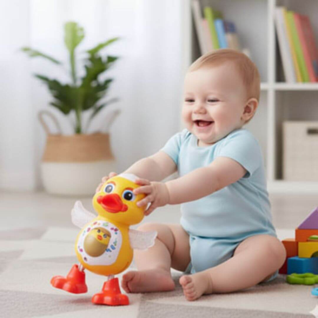 Jouet musical bébé - Canard musical interactif - Kidstresor