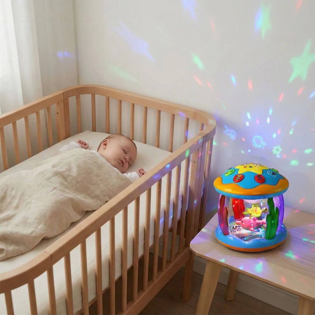 Jouet musical bébé - Projection lumineuse aquarium - Kidstresor