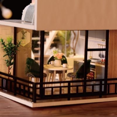 Maison poupée | Éducative en bois - Kidstresor