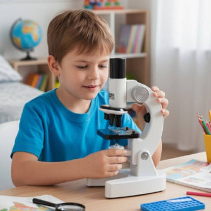 Microscope enfant – Double éclairage LED et angle réglable - Kidstresor
