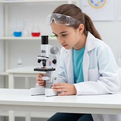 Microscope enfant – Double éclairage LED et angle réglable - Kidstresor