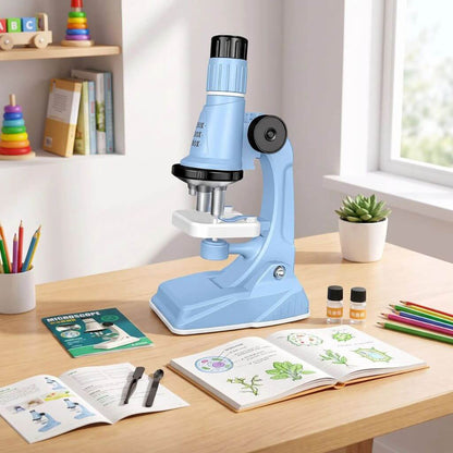 Microscope enfant – Kit d’observation avec éclairage LED - Kidstresor