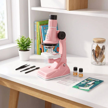 Microscope enfant – Kit d’observation avec éclairage LED - Kidstresor