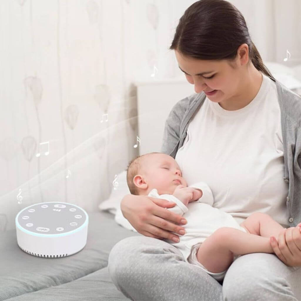 Mobile Bébé LED Rechargeable avec Bruits Blancs – Serenity™ - Kidstresor