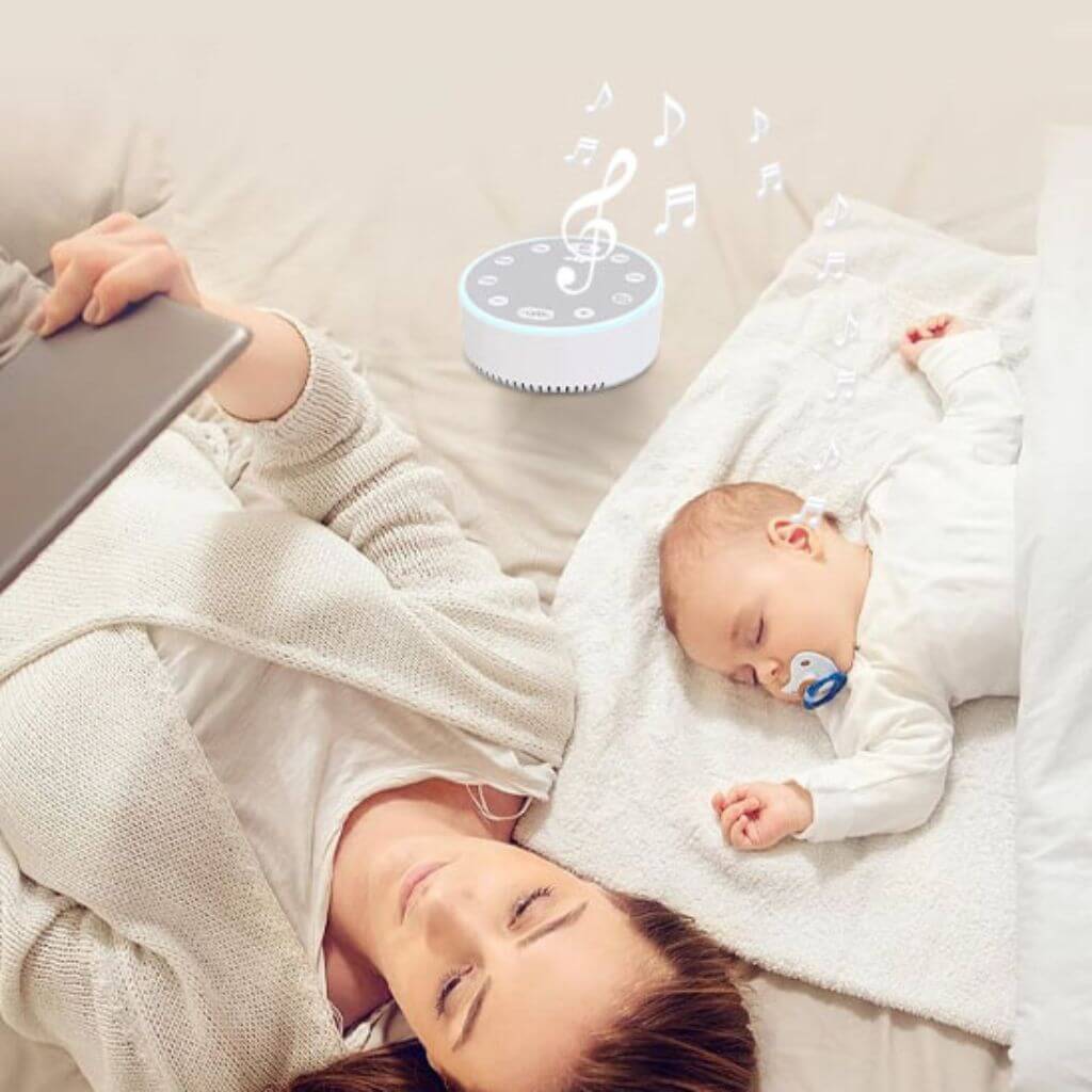 Mobile Bébé LED Rechargeable avec Bruits Blancs – Serenity™ - Kidstresor