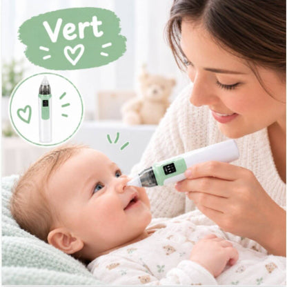 Mouche-Bébé Électrique Rechargeable – Aspirateur Nasal Doux pour Nourrisson - Kidstresor