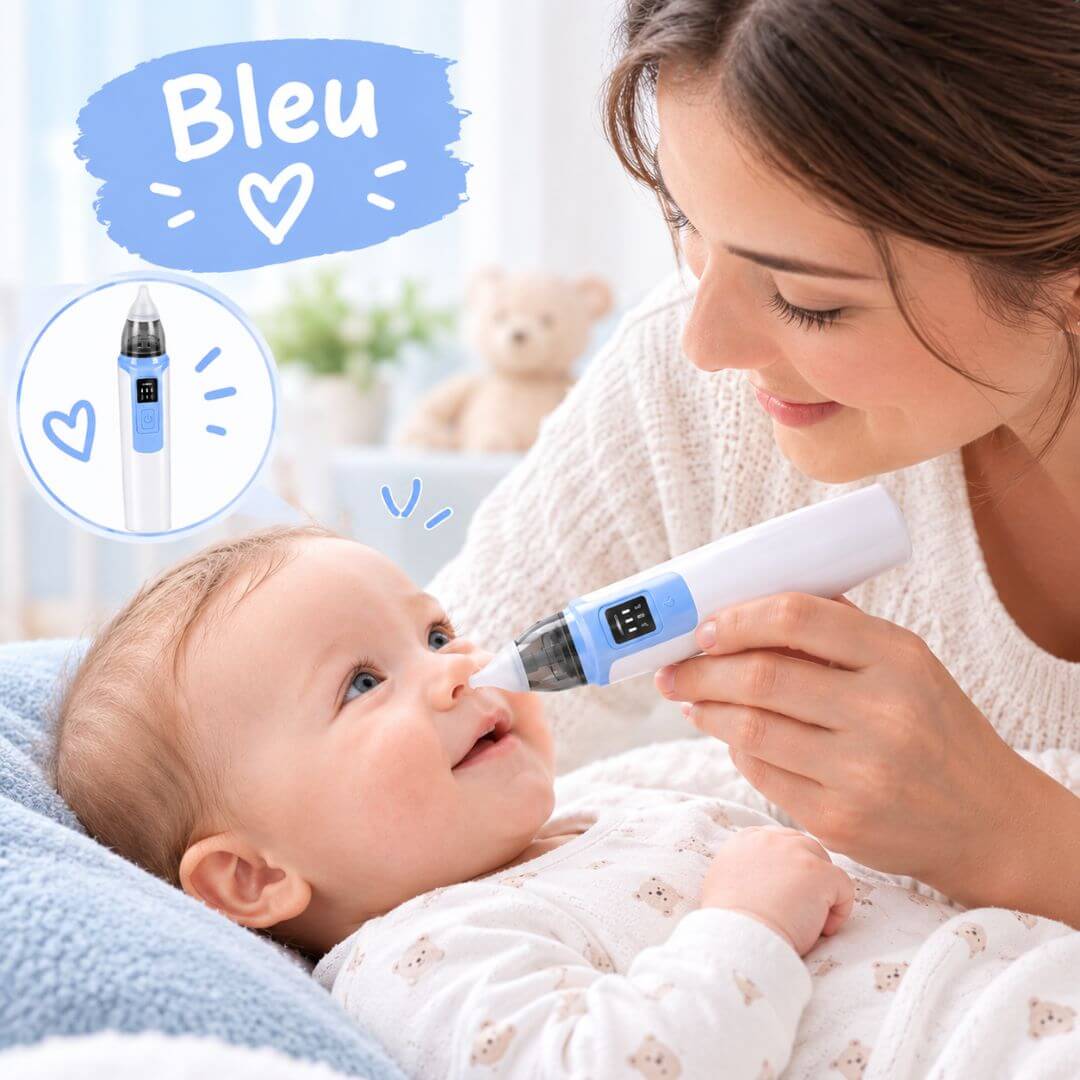 Mouche-Bébé Électrique Rechargeable – Aspirateur Nasal Doux pour Nourrisson - Kidstresor